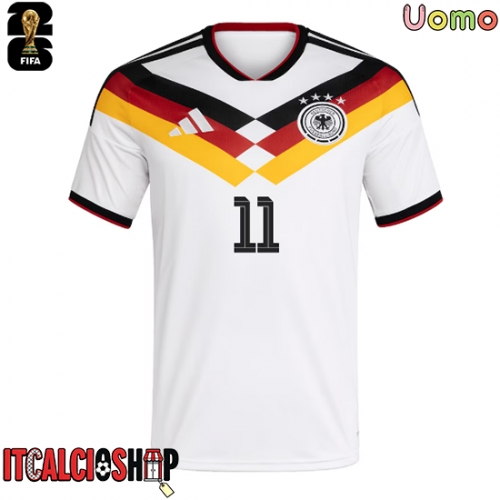 Germania Nick Woltemade #11 Prima Maglia Mondiali 2026 Manica Corta